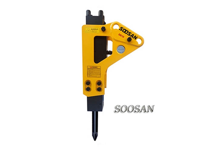 Soosan hydraulic circuit breaker sb10 excavator side, mute and top FOB