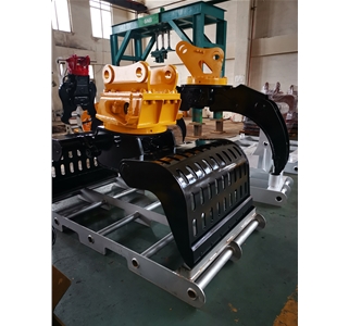 Demolition sorting grab grapple clamp for stone